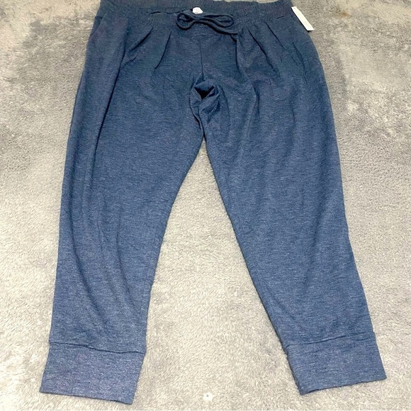 Women’s Time and Tru MATERNITY Jogger Pants Blue Size XL (16-18) with Pockets - Picture 1 of 6